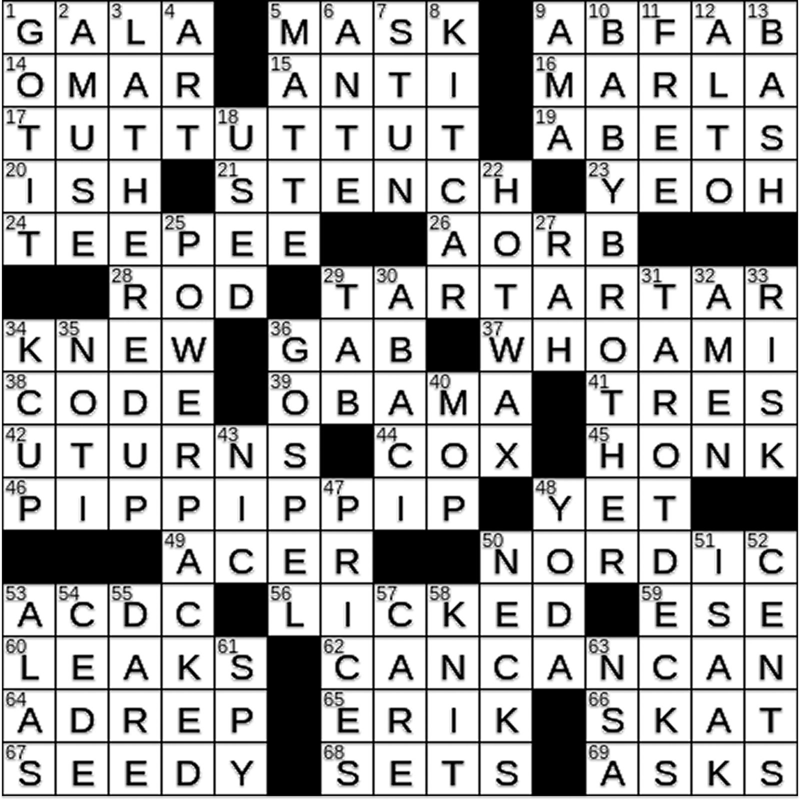 card game crossword clue
